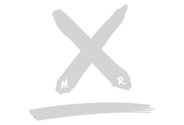 Myself Rebel white underline X - graphic element